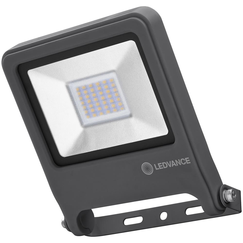 Ledvance Floodlight Led, Lampada Da Esterno, Endura® Flood Bianco Caldo / 30 W, 220…240 V, Ampiezza Fascio Luminoso: 120°, Bianco Caldo, 3000 K, Materiale: Alluminio, Ip65 - Foto 1