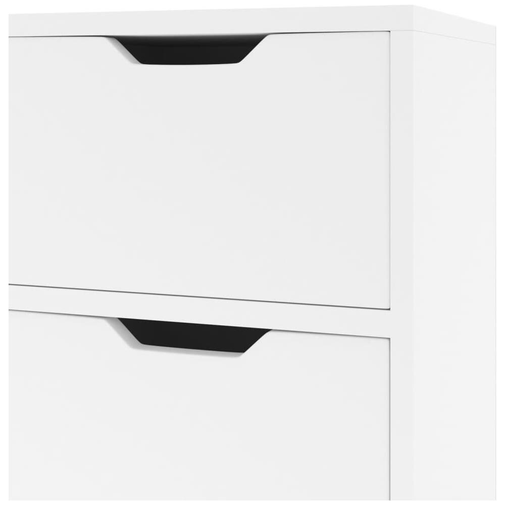 Credenza Bianco Lucido 90x30x72 cm in Legno Multistrato - Foto 8