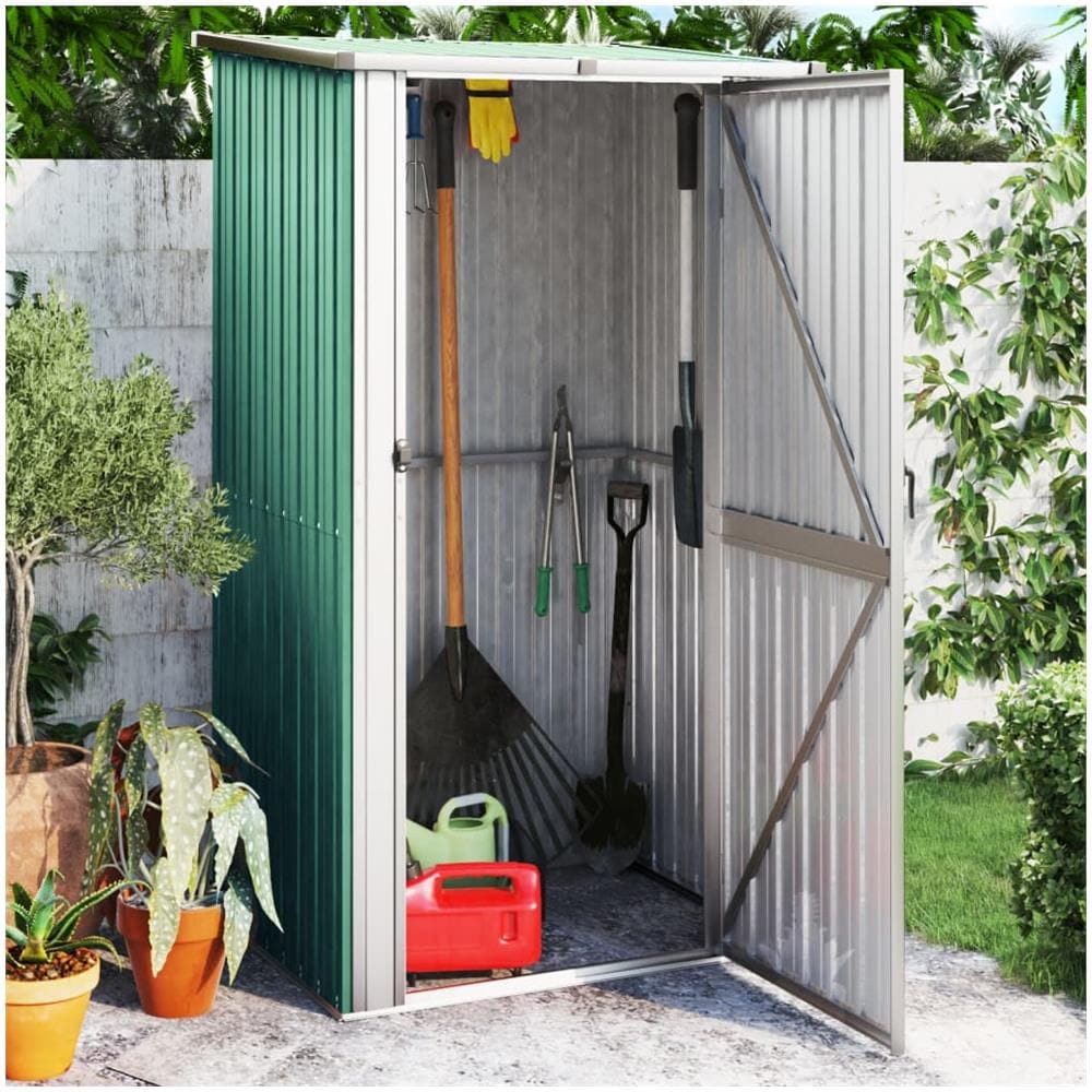 Capanno da Giardino Verde 118,5x97x209,5 cm in Acciaio Zincato - Foto 1
