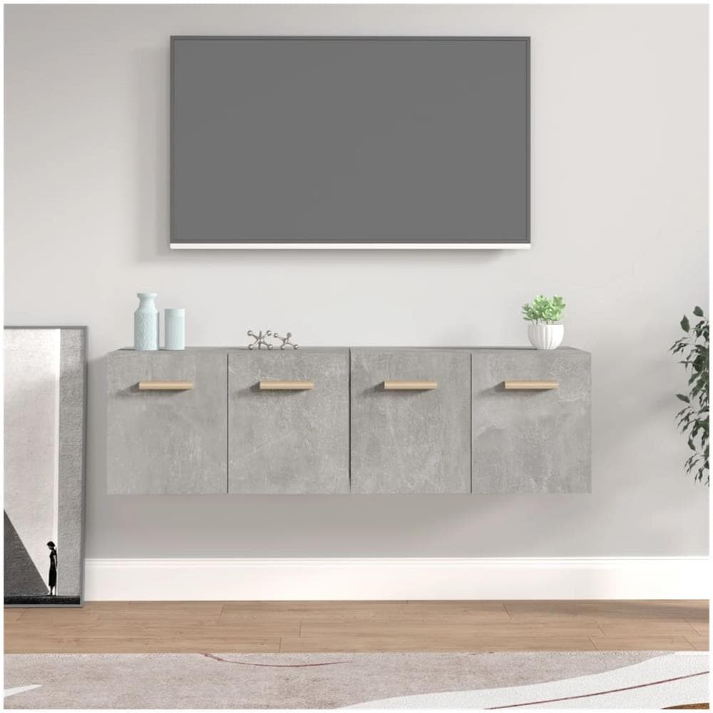 Mobili Parete 2 Pz Grigio Cemento 60x36,5x35 Cm In Multistrato - Foto 1
