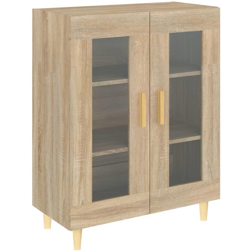 Credenza Rovere Sonoma 69,5x34x90 Cm In Legno Multistrato - Foto 2