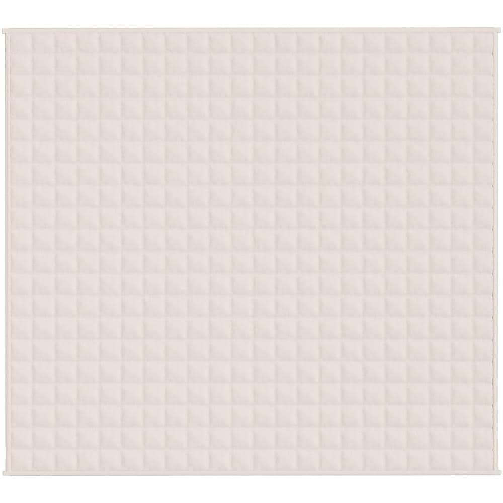 Coperta Ponderata Crema Chiaro 200x230 Cm 13 Kg Tessuto - Foto 2
