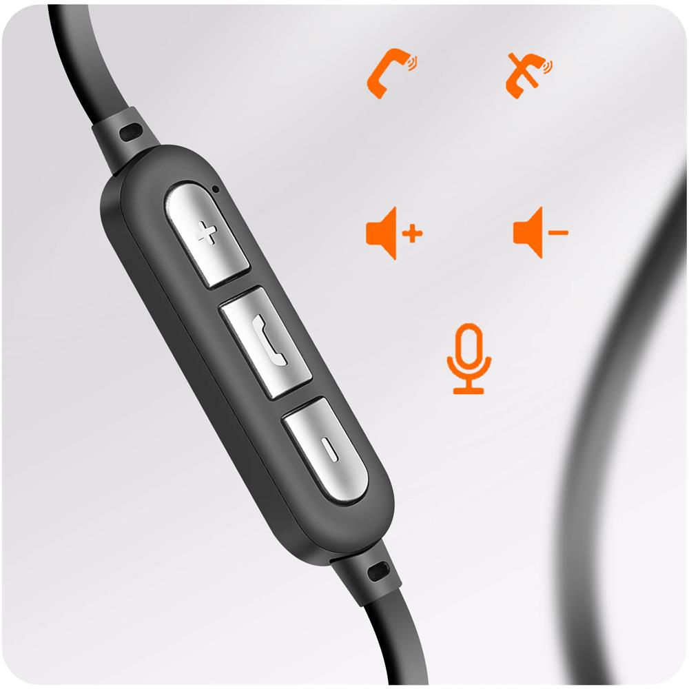 Auricolari Bluetooth Sport Girocollo Nero, Raggio 40 Metri - Foto 5