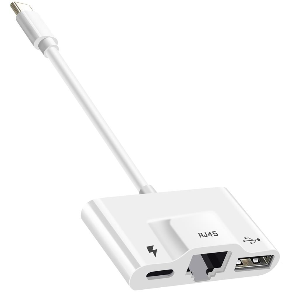 Adattatore Usb-c A Ethernet / Usb / Usb-c Compatto Plug And Play - Foto 5