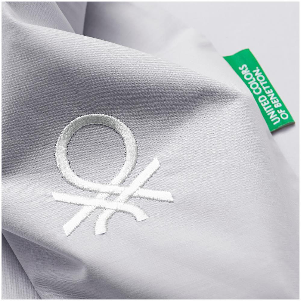 Set Da 2 Pc A Letto (custodia Nordica 155x220cm + Cuscino 80x80cm) 200tc 100% Di Cotone Grigio E Neutro Bianco Essere Be - Foto 5
