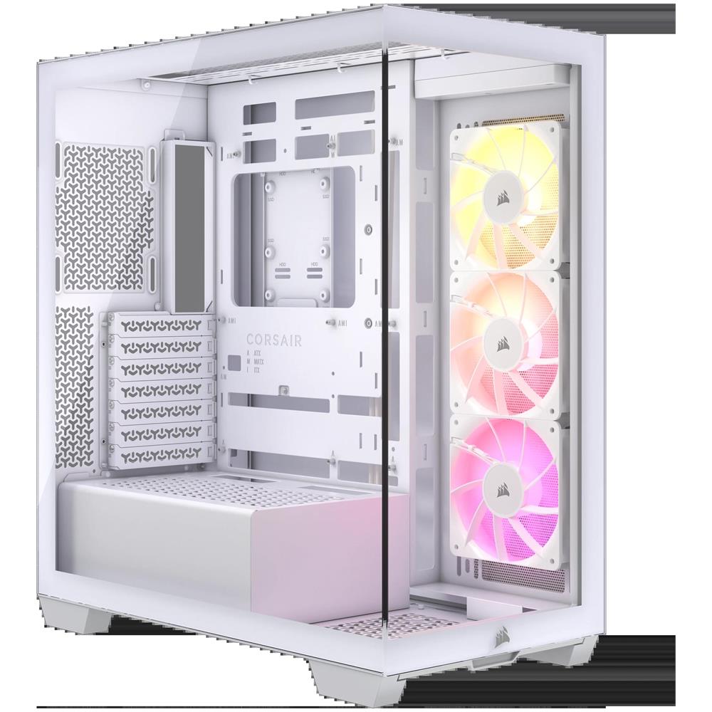 Case A 3500X Middle Towe ARGB 3500X Vetro Temperato No-Power minITX /mATX /ATX /E-ATX 2 x USB 3.2 Colore Bianco - Foto 1