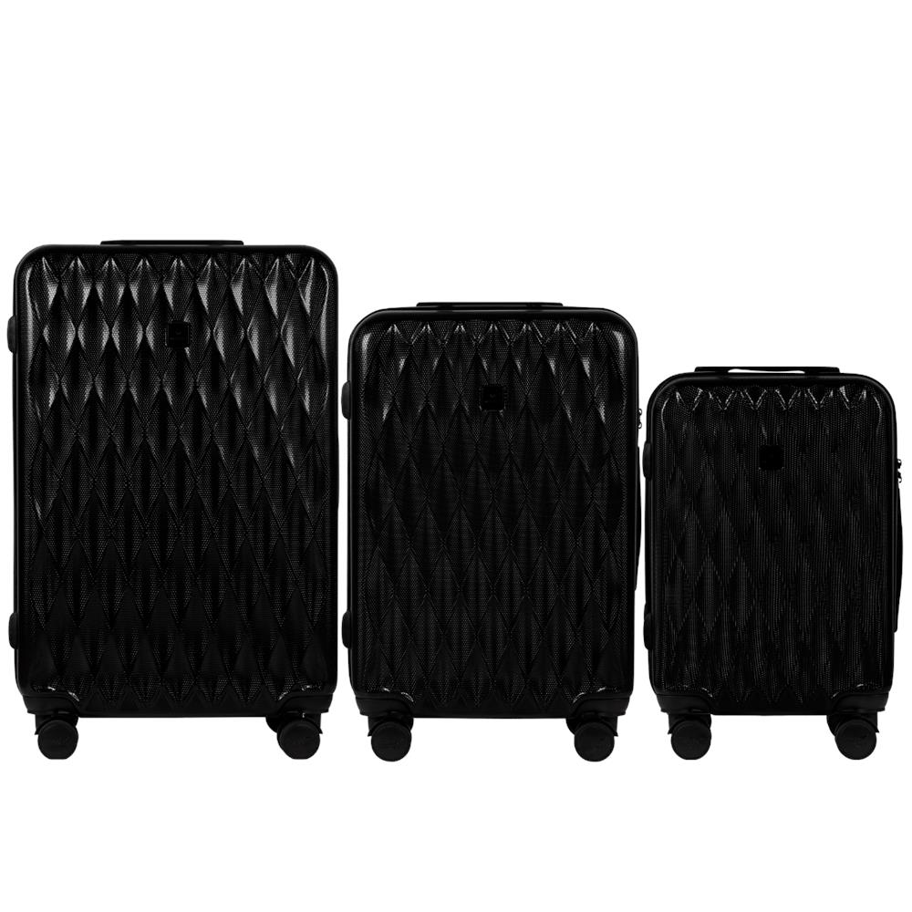 Set di valigie Wings Golden Eagle da 3 pezzi - Nero, Policarbonato - Foto 1