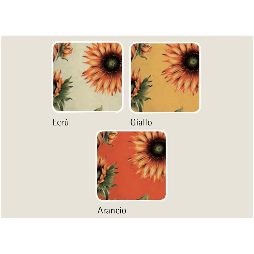 Set Cuscini Coprisedia Imbottiti Sfoderabili Modello Gransole Made In Italy Fascia Rotonda 4Pz Giallo - Foto 2