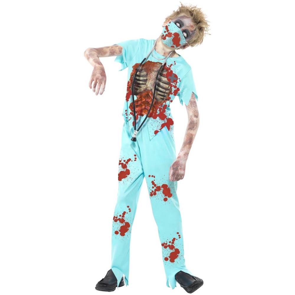 Costume Da Dottore Zombie Per Bambino 13 - 15 Anni - Foto 1
