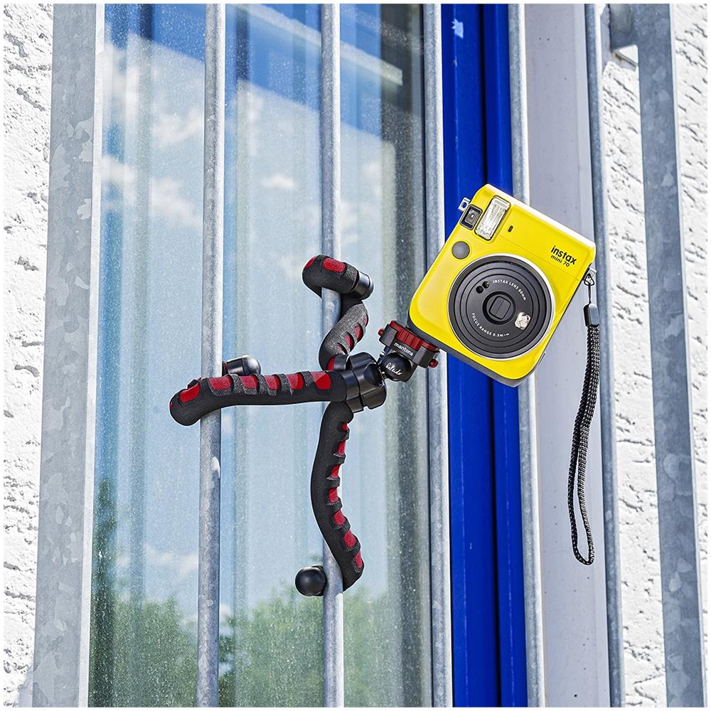 Cavalletto Treppiede Kaleido Flex Altezza Max. 27 cm Nero / Rosso - Foto 2