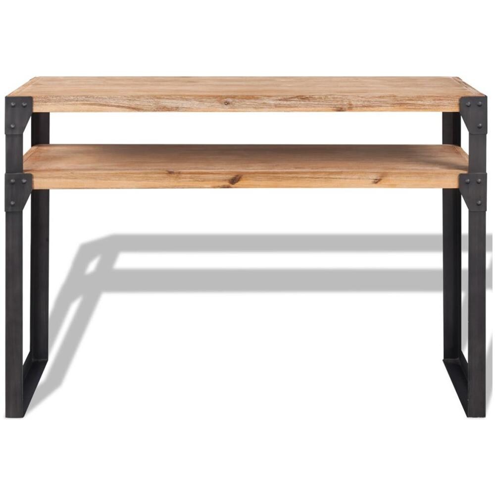 Tavolo Consolle In Legno Massello Di Acacia 120x40x85 Cm - Foto 2