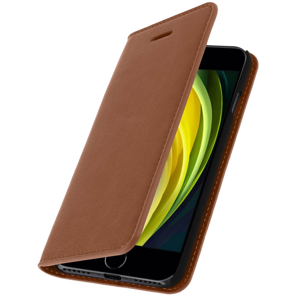 Custodia Portafoglio Vintage In Pelle Per Apple Iphone 7 E 8 - Marrone - Foto 11