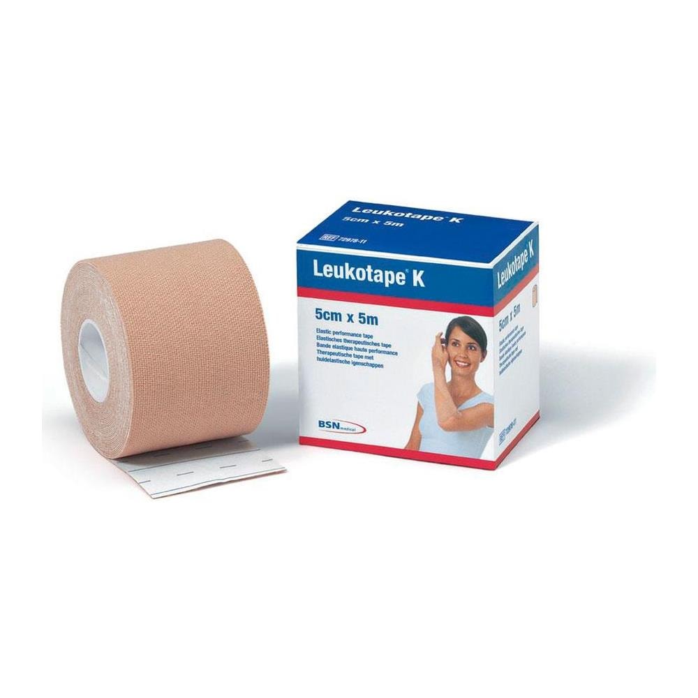 Leukotape K Nastro Taping Kinesiologico (5m X 5cm) Beige - Foto 1
