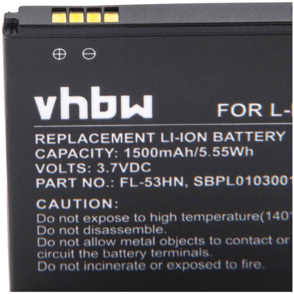 Batteria Li-ion Adatto Per Lg P990, Optimus 2x, Optimus Speed, Star, P920 Optimus 3d Sostituito Lgfl-53hn, Sbpl0103001 - Foto 2