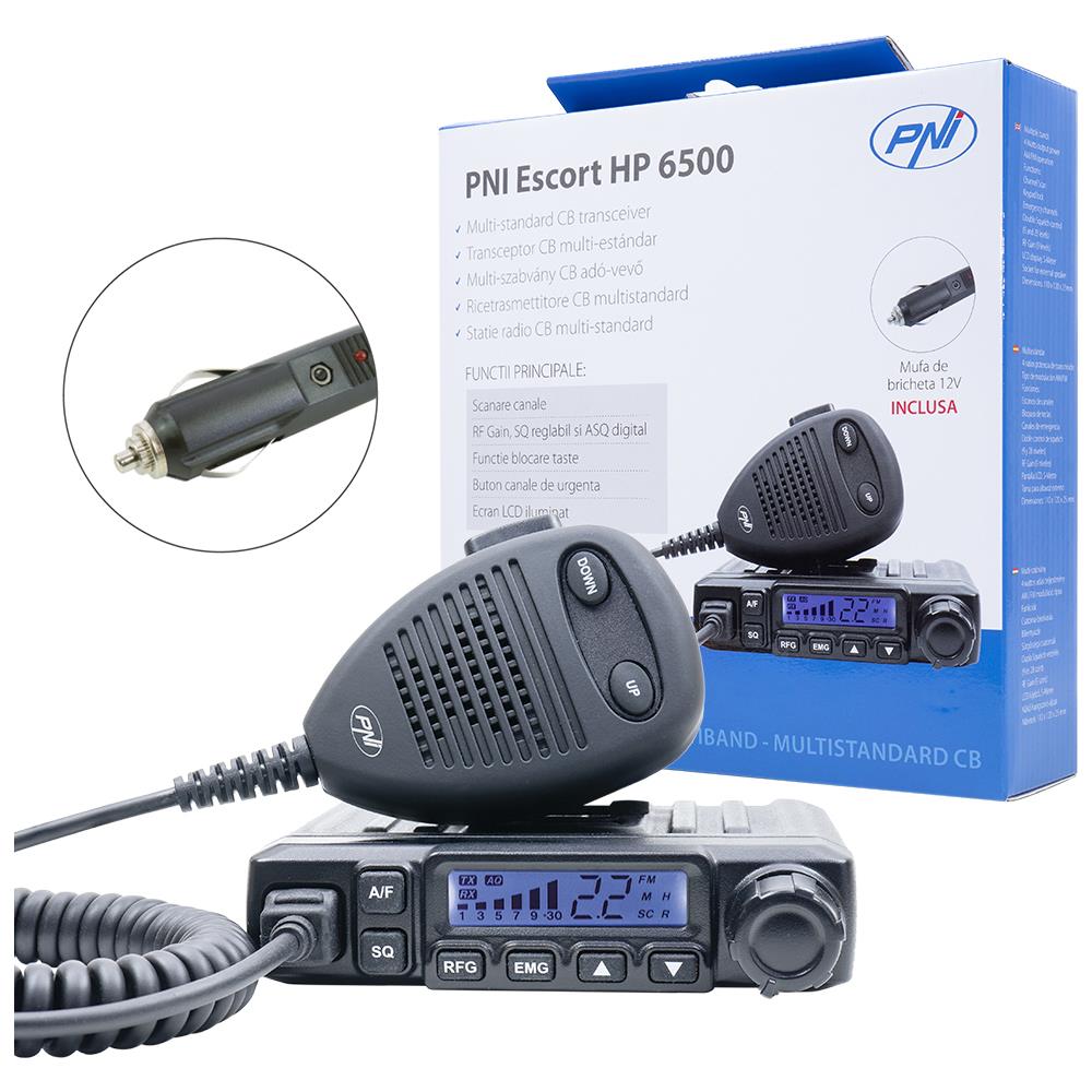 Cb Radio Escort Hp6500 Multistandard 4w Am-fm 12v Asq Rf Gain - Foto 1