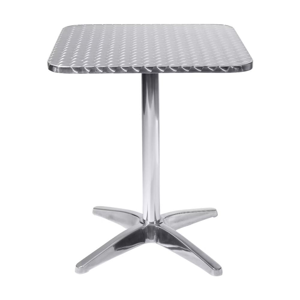 Jameson - Tavolo Quadrato A Colonna In Acciaio E Alluminio Waterproof - Foto 1