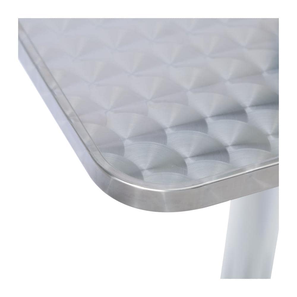 Jameson - Tavolo Quadrato A Colonna In Acciaio E Alluminio Waterproof - Foto 2