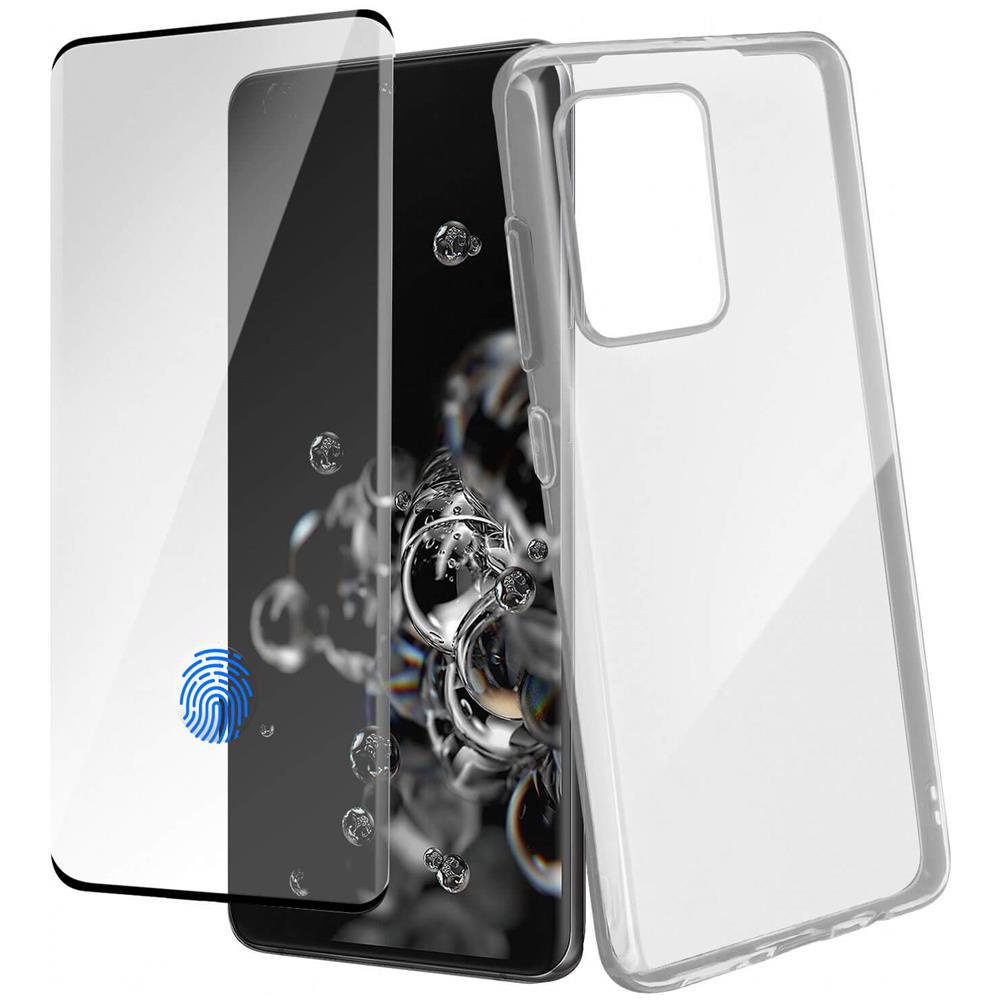 Cover Samsung Galaxy S20 Ultra Silicone Morbida / Vetro Temperato 9h Nero - Foto 6