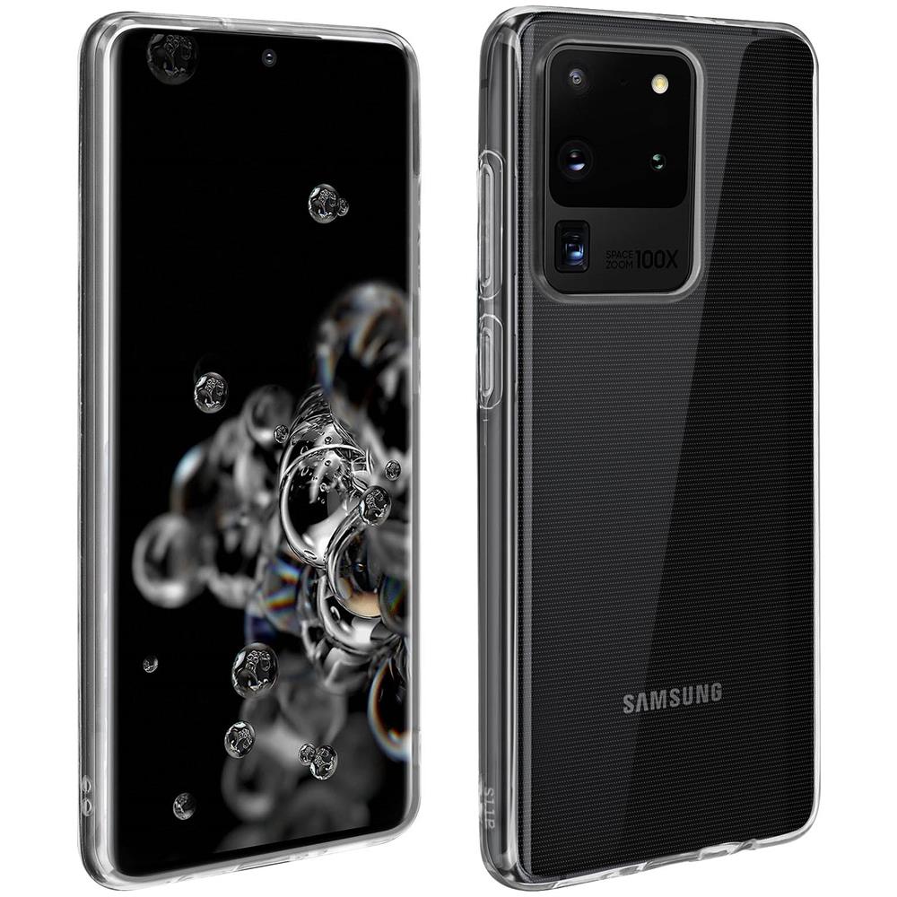 Cover Samsung Galaxy S20 Ultra Silicone Morbida / Vetro Temperato 9h Nero - Foto 1