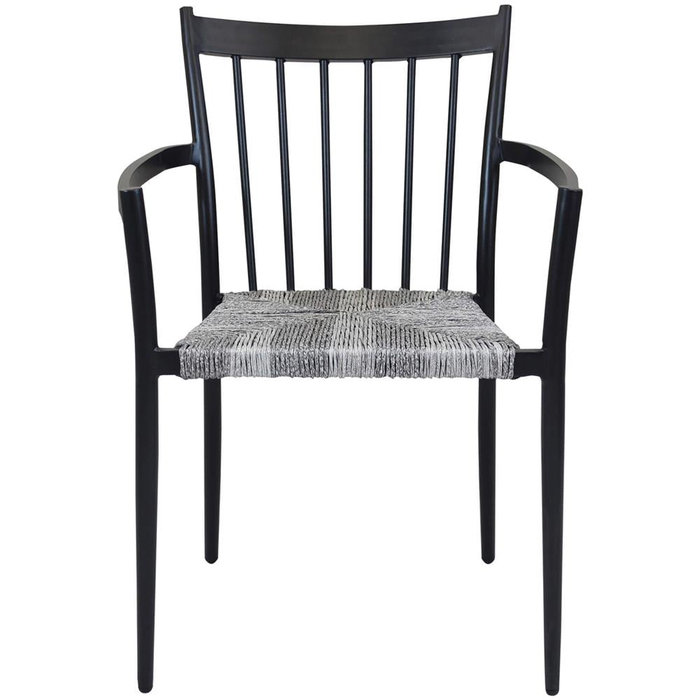 Poltrona Martinica Nera In Alluminio, Da 55x86x57 Cm Nero - Foto 1