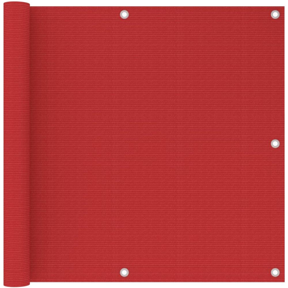 Schermo Frangivista Per Balcone Rosso 90x500 Cm In Hdpe - Foto 1
