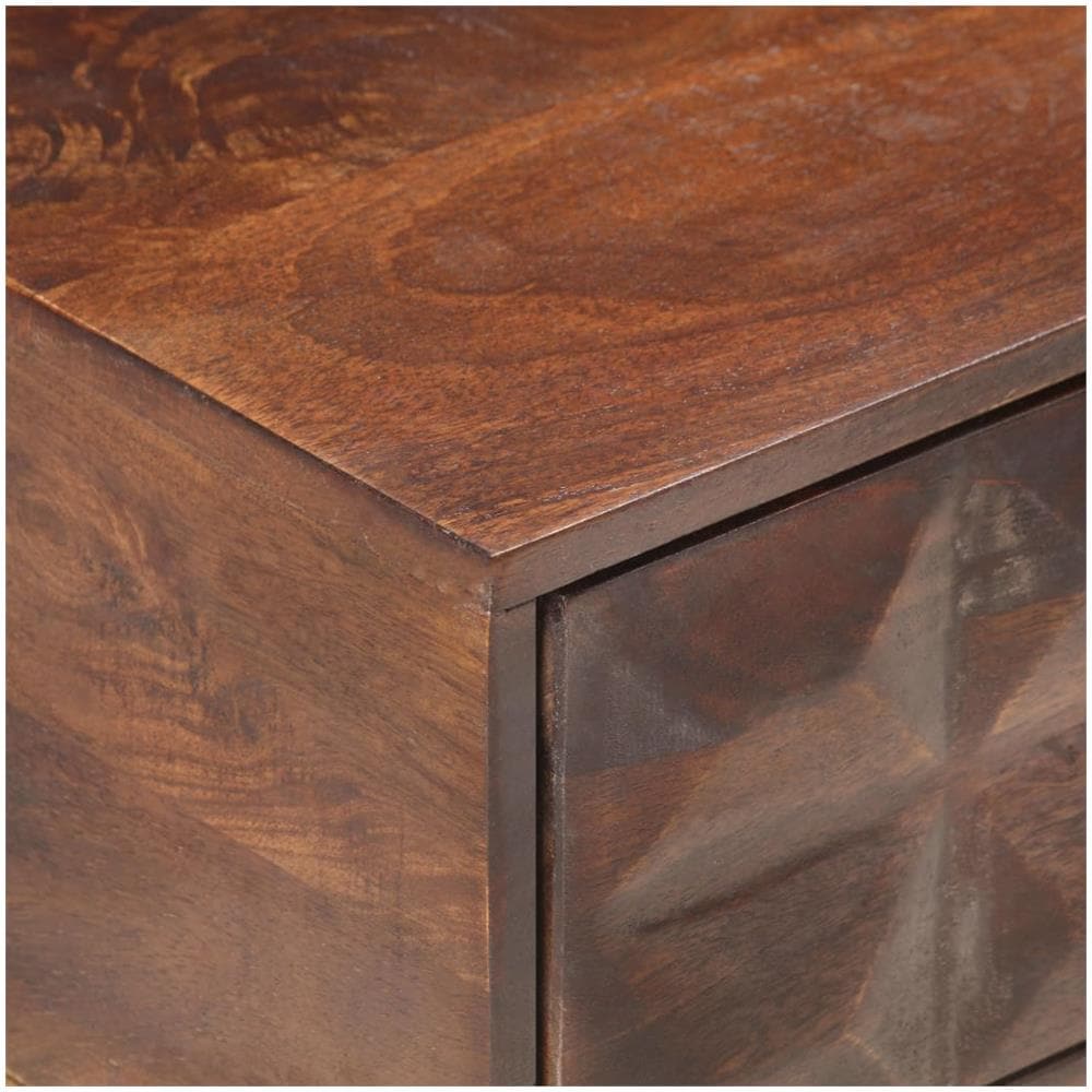 Tavolino Da Caff 112x50x40 Cm In Legno Massello Di Mango - Foto 2