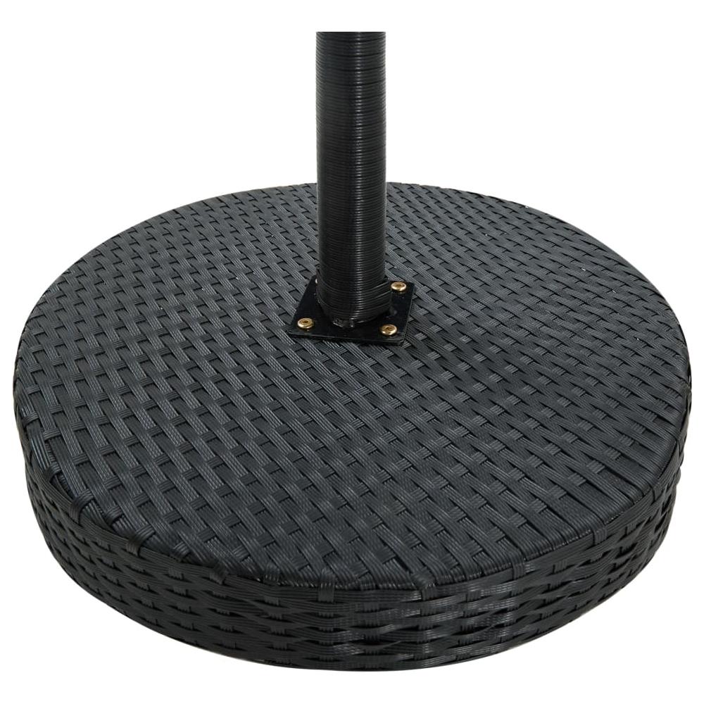 Tavolo da Giardino Nero 60,5x106 cm in Polyrattan - Foto 3