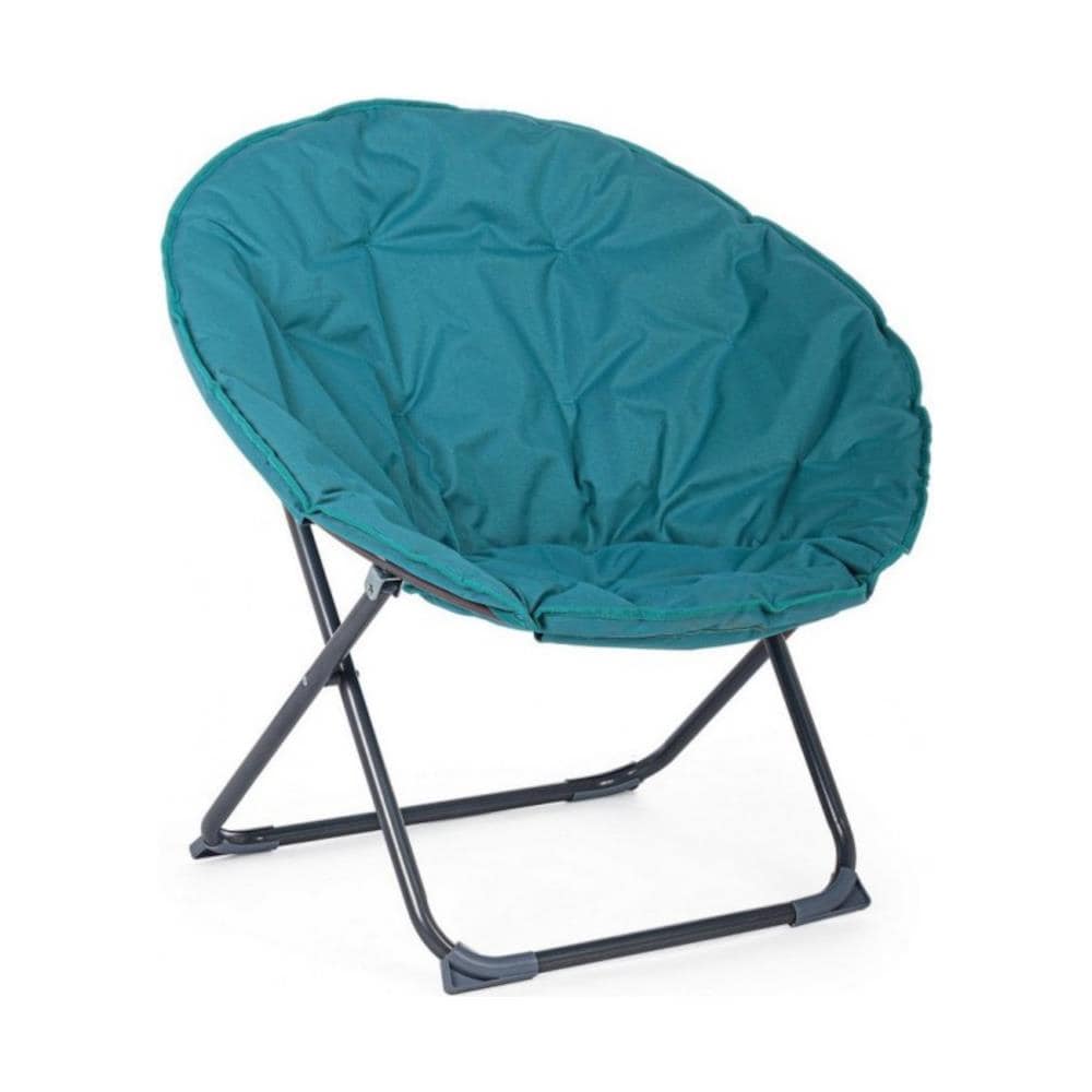 Poltrona Pieghevole Luna Poly Turchese Da Esterno 65x75x80h Cm - Foto 1