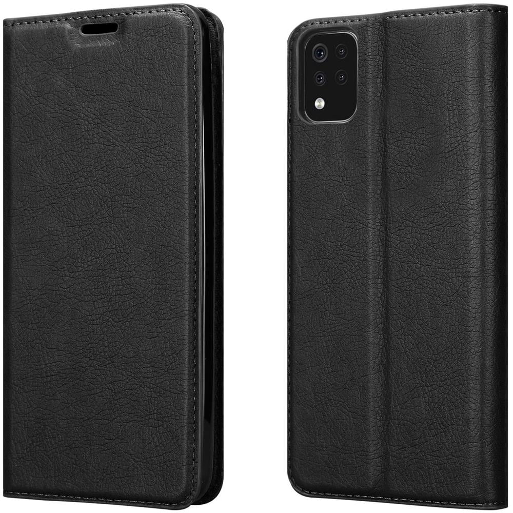 Cadorabo Custodia Compatibile Con Lg K42 In Nero Di Notte - Coperchio Protettiva Con Chiusura Magnetica, Funzione Stand E Tasca Per Le Carte - Foto 8