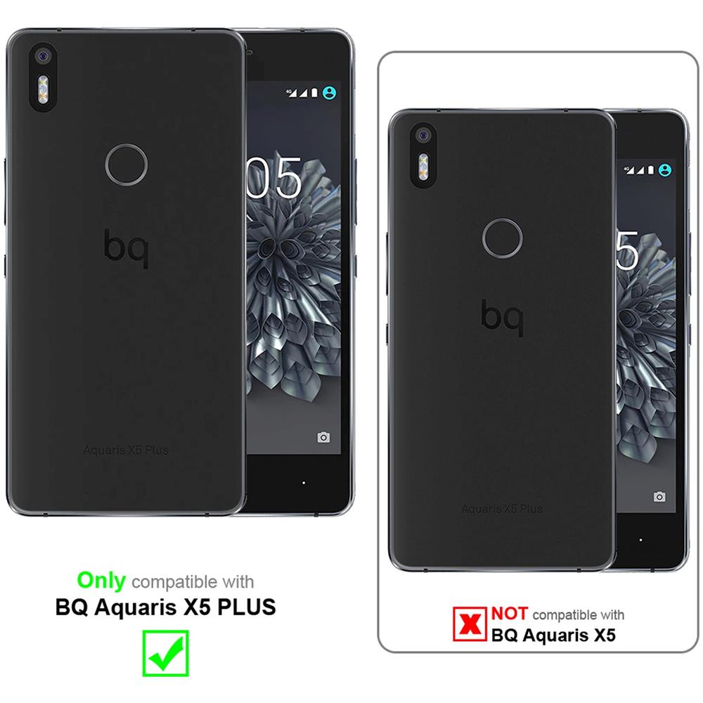 Custodia Compatibile Con Bq Aquaris X5 Plus In Bruno Caffè - Coperchio Protettiva Con Chiusura Magnetica, Funzione Stand E Tasca Per Le Carte - Foto 2
