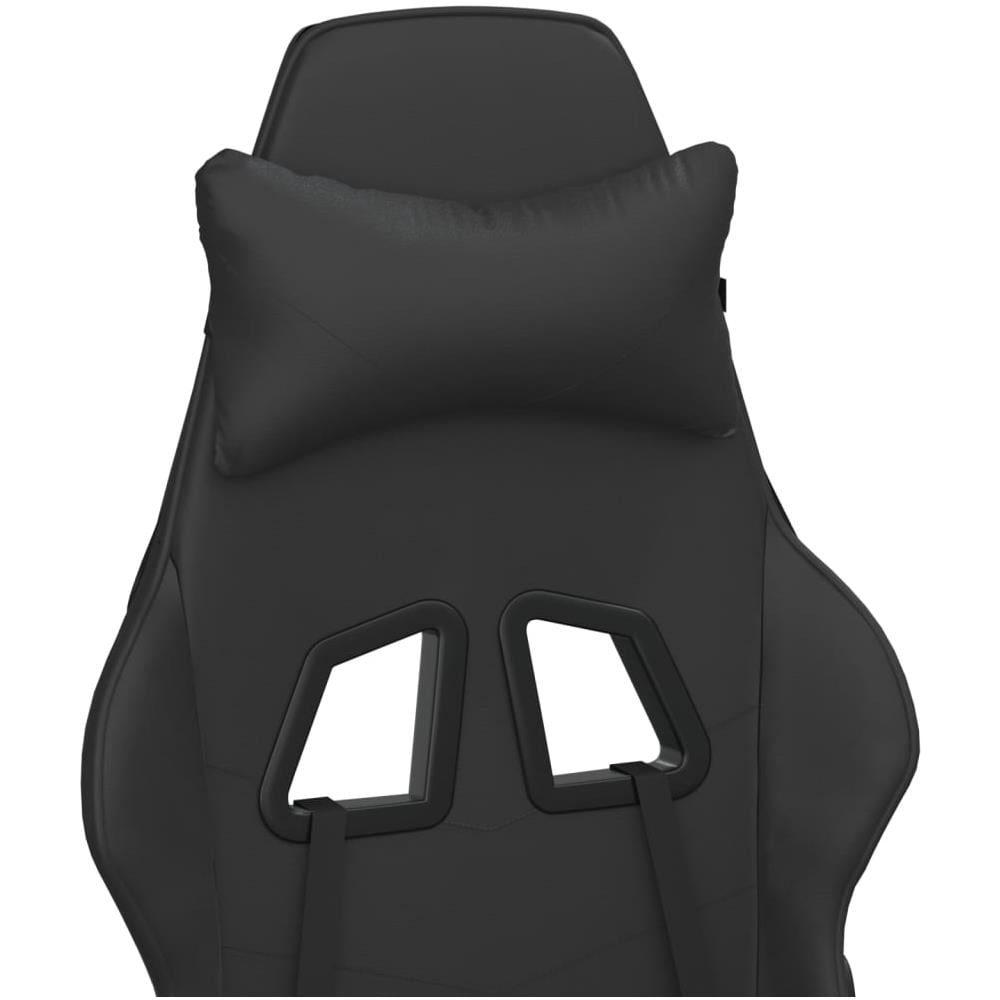 Sedia Da Gaming Con Massaggio E Poggiapiedi Nera In Similpelle - Foto 11