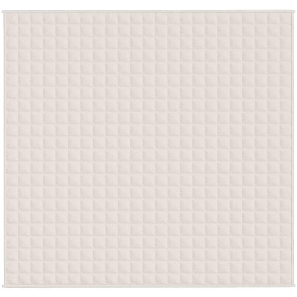 Coperta Ponderata Crema Chiaro 220x230 Cm 11 Kg Tessuto - Foto 2