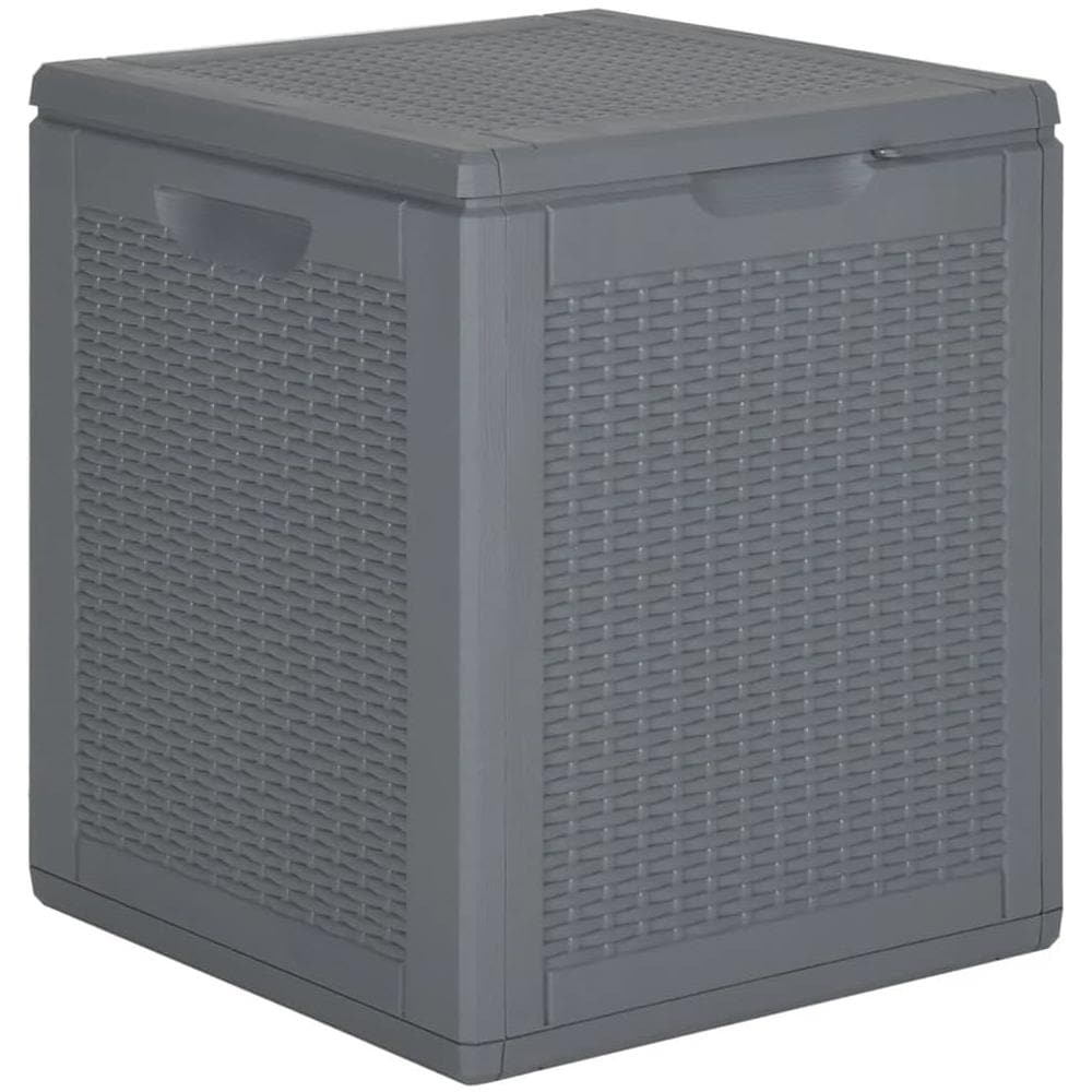 Contenitore Da Giardino Grigio In Rattan Pp 90 L - Foto 1