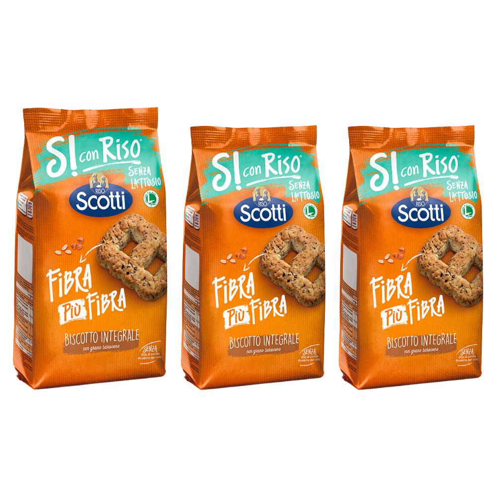 Riso Scotti Si Con Riso Biscotto Integrale Grano Saraceno 3 Pezzi Da 350 Grammi - Foto 1