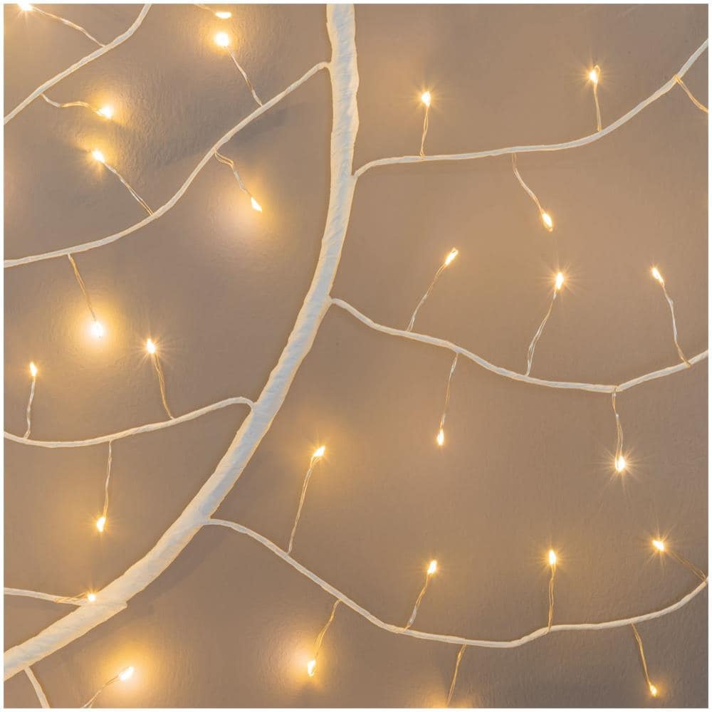 Ramo Climber Tiglio Bianco 504 Microled Flashled 4m+300cm Luci Di Natale - Foto 5