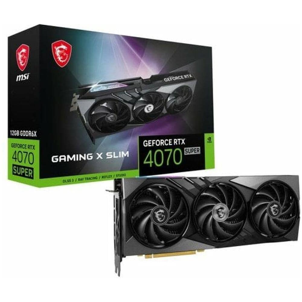 GeForce RTX 4070 SUPER 12 GB GDDR6X PCI Express 4.0 3 x DisplayPort 1 x HDMI GAMING X SLIM - Foto 1
