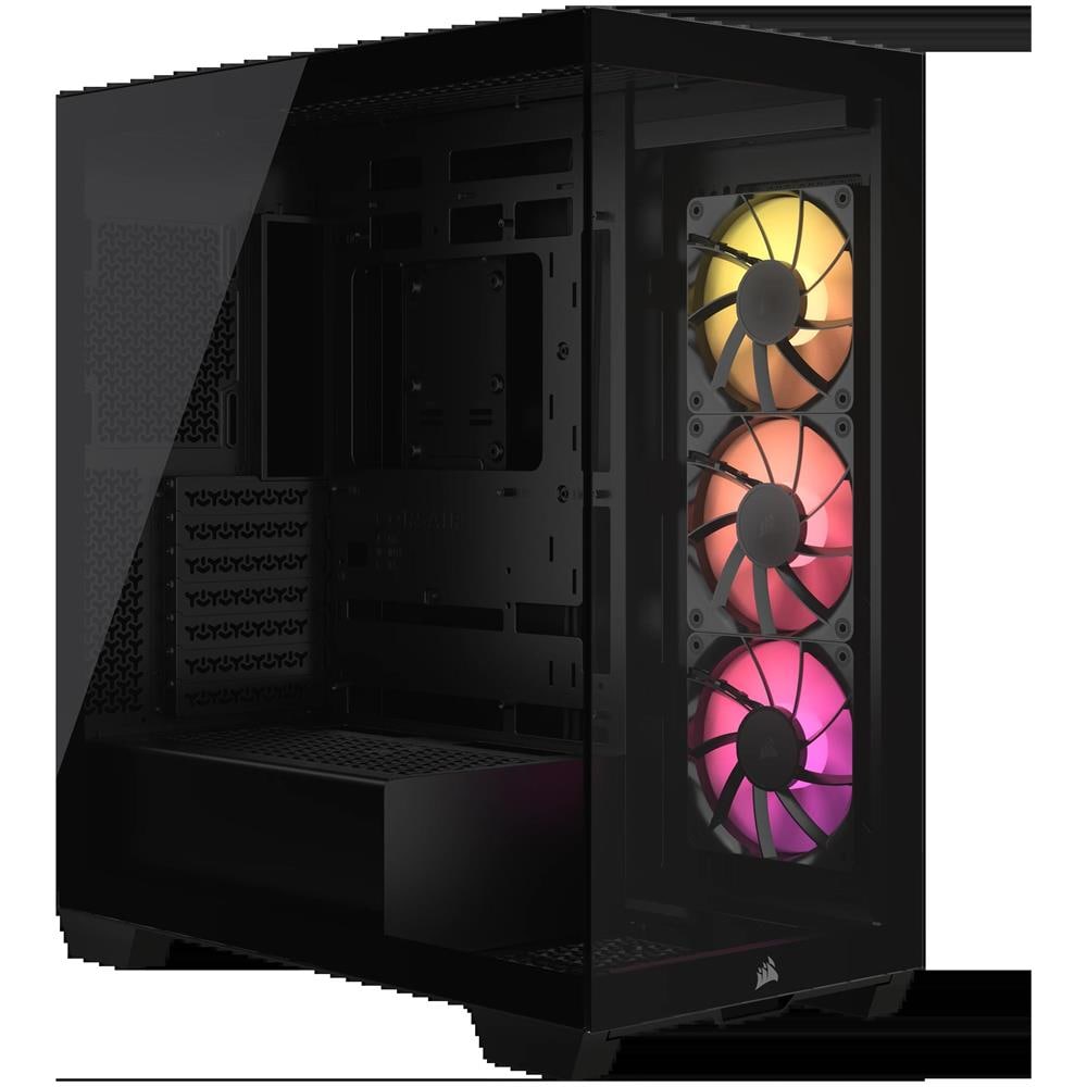 Case 3500X Mid-Tower min ITX /mATX /ATX /E-ATX 2 Porte USB 3.2 Colore Nero - Foto 2