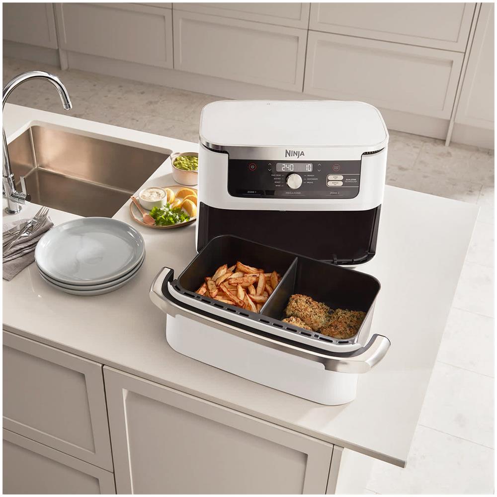 Friggitrice ad Aria FlexDrawer AF500EUWH Capacità 10.4 Litri 2470 Watt Colore Argento /Bianco - Foto 2