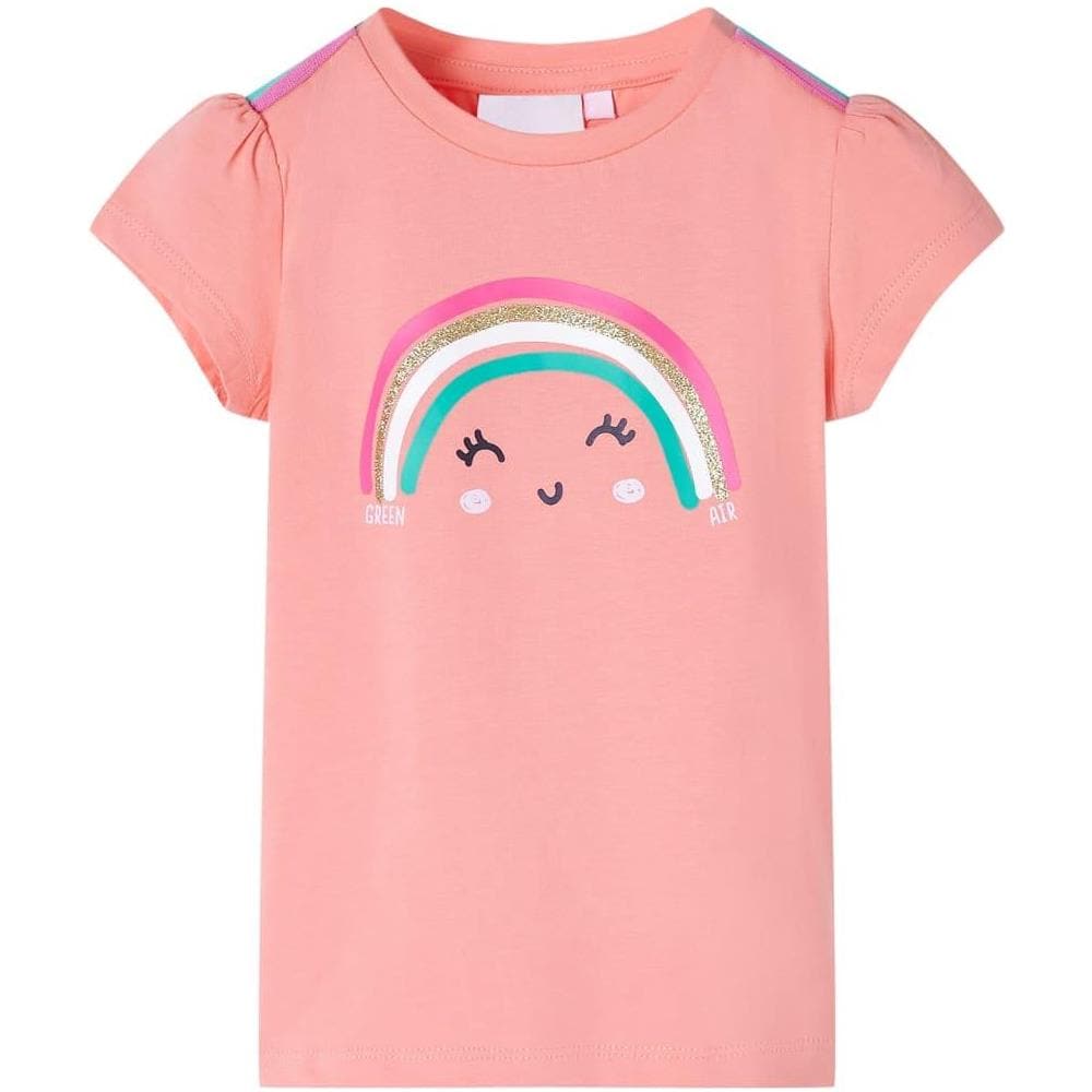 Maglietta da Bambina Corallo Chiaro 104 - Foto 1