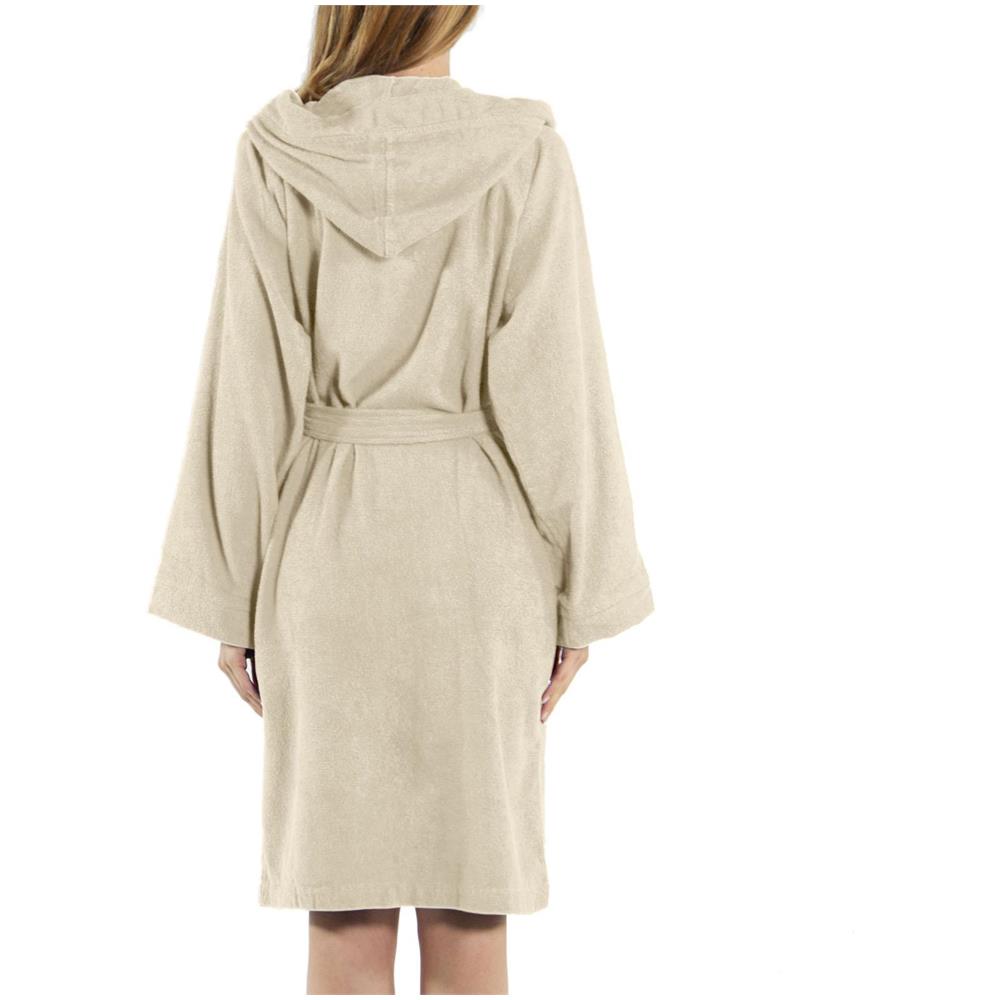 Accappatoio Con Cappuccio Spugnissima Microspugna In Cotone Colore Marrone Misura Xxl - Foto 2