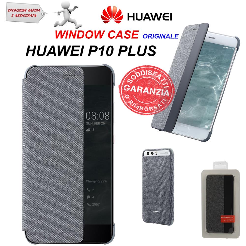 Smart view Flip Cover Custodia per P10 Plus - Grigio - Foto 5