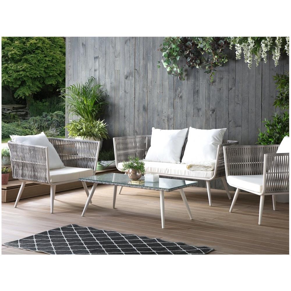 Set Da Giardino In Rattan Beige Ragusa - Foto 2