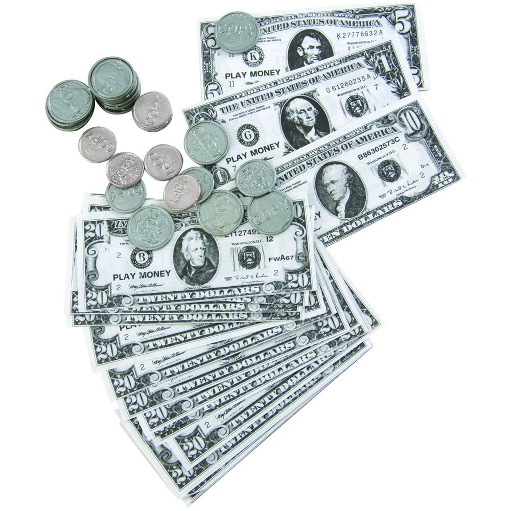 Ptit Clown - Kit Finti Dollari Monete E Banconote - Foto 1