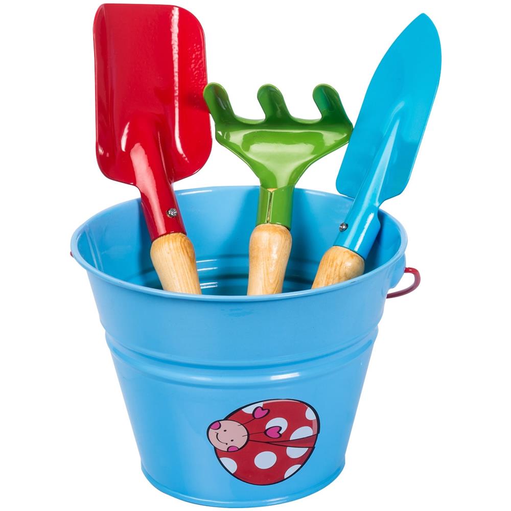 Set Attrezzi E Secchiello Azzurro Per Bambini - Stocker - Foto 1