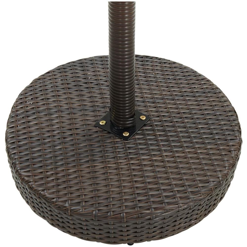 Tavolo da Giardino Marrone 60,5x106 cm in Polyrattan - Foto 3