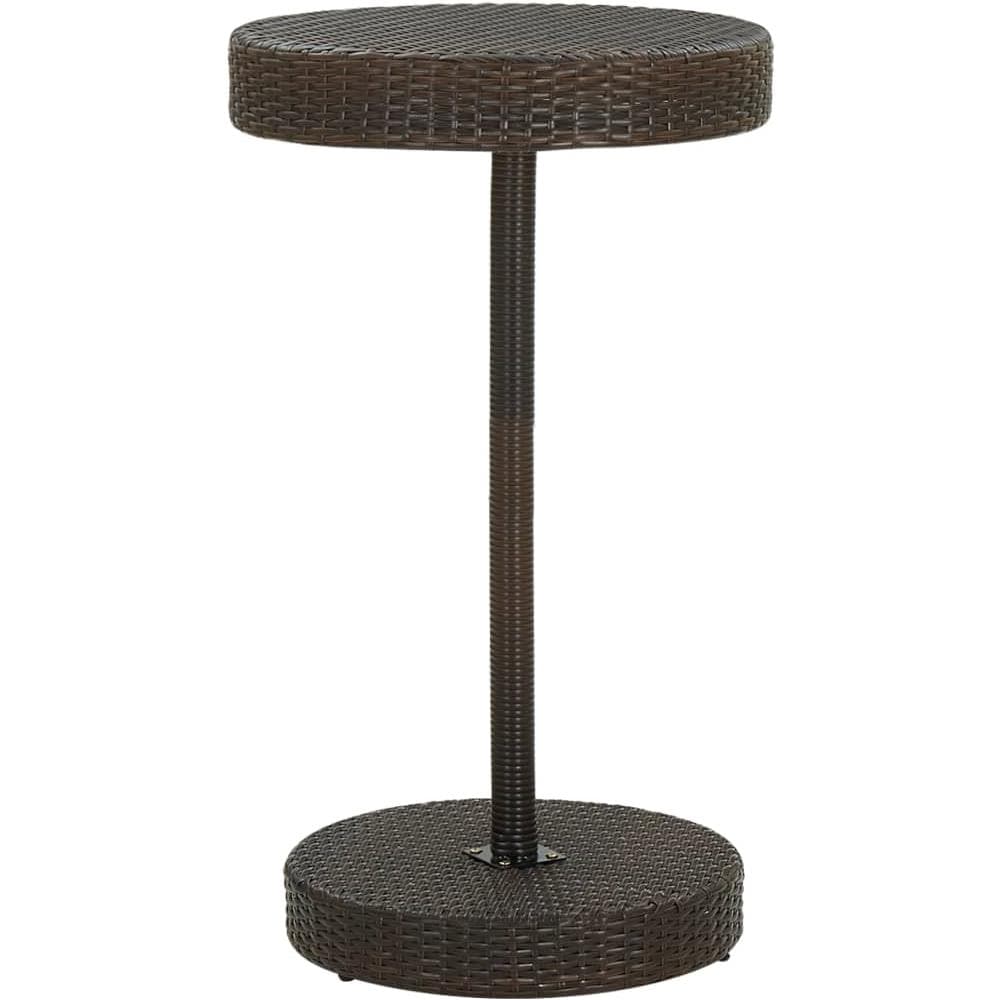 Tavolo da Giardino Marrone 60,5x106 cm in Polyrattan - Foto 1