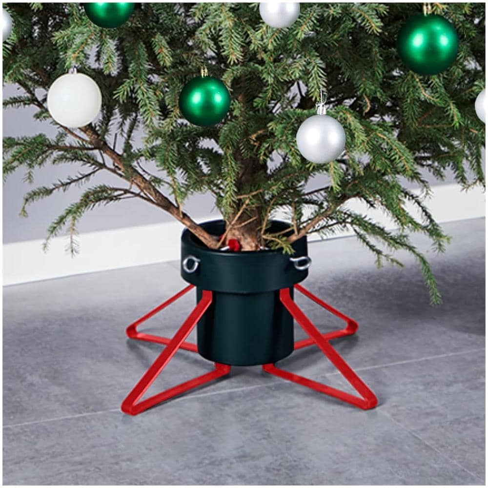 Base Per Albero Di Natale Verde E Rossa 46x46x19 Cm - Foto 1