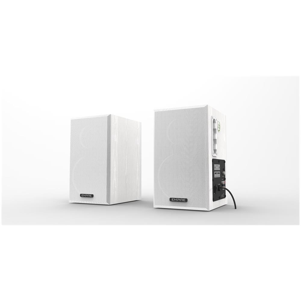 ECO. 100PLUS Coppia Diffusori Monitor Amplificati Potenza 100 Watt Colore Bianco - Foto 2