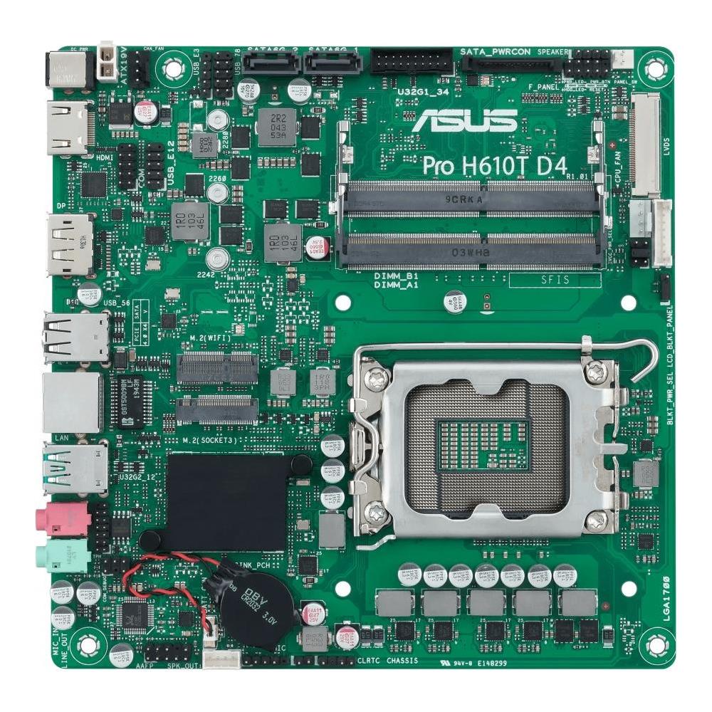 Scheda Madre Pro H610T D4-CSM Socket LGA 1700 Chipset H610 Mini ITX - Foto 2