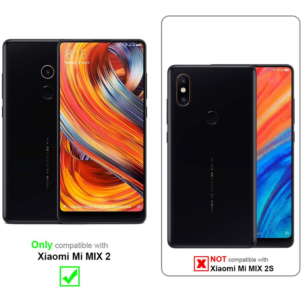 Pellicola Armatura A Schermo Intero Compatibile Con Xiaomi Mi Mix 2 In Trasparente Con Nero - Vetro Temperato (tempered) Di Protezione Del Display In Durezza 9h Con 3d Touch - Foto 2